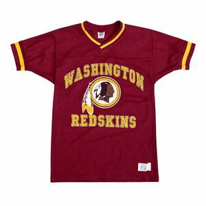 Vintage 1990s Logo 7 Washington Redskins Mesh Football Jersey Burgundy